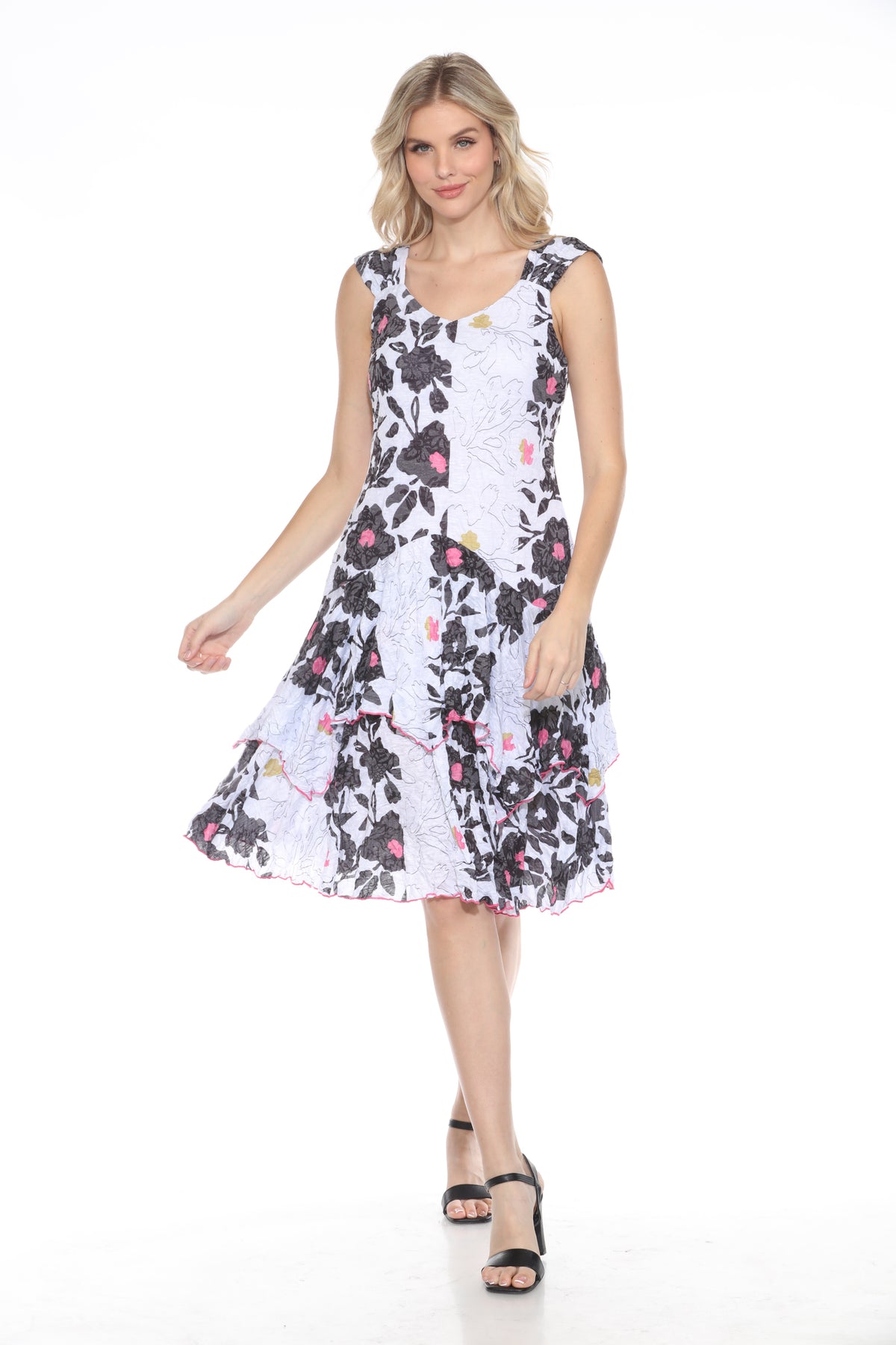 Paige Dress - Noir Bloom - CARINE