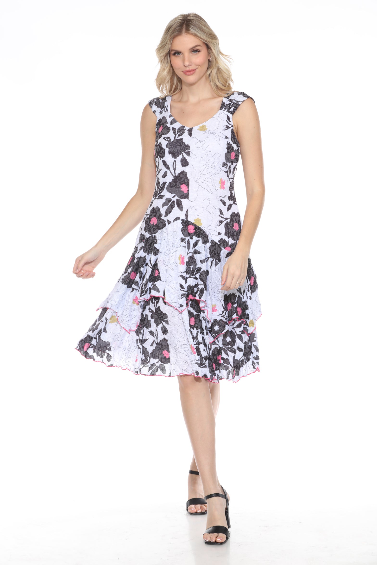 Noir Bloom Dress Set - CARINE