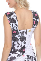 Noir Bloom Dress Set - CARINE