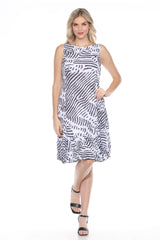 Veronica Dress - Zebra Mix - CARINE