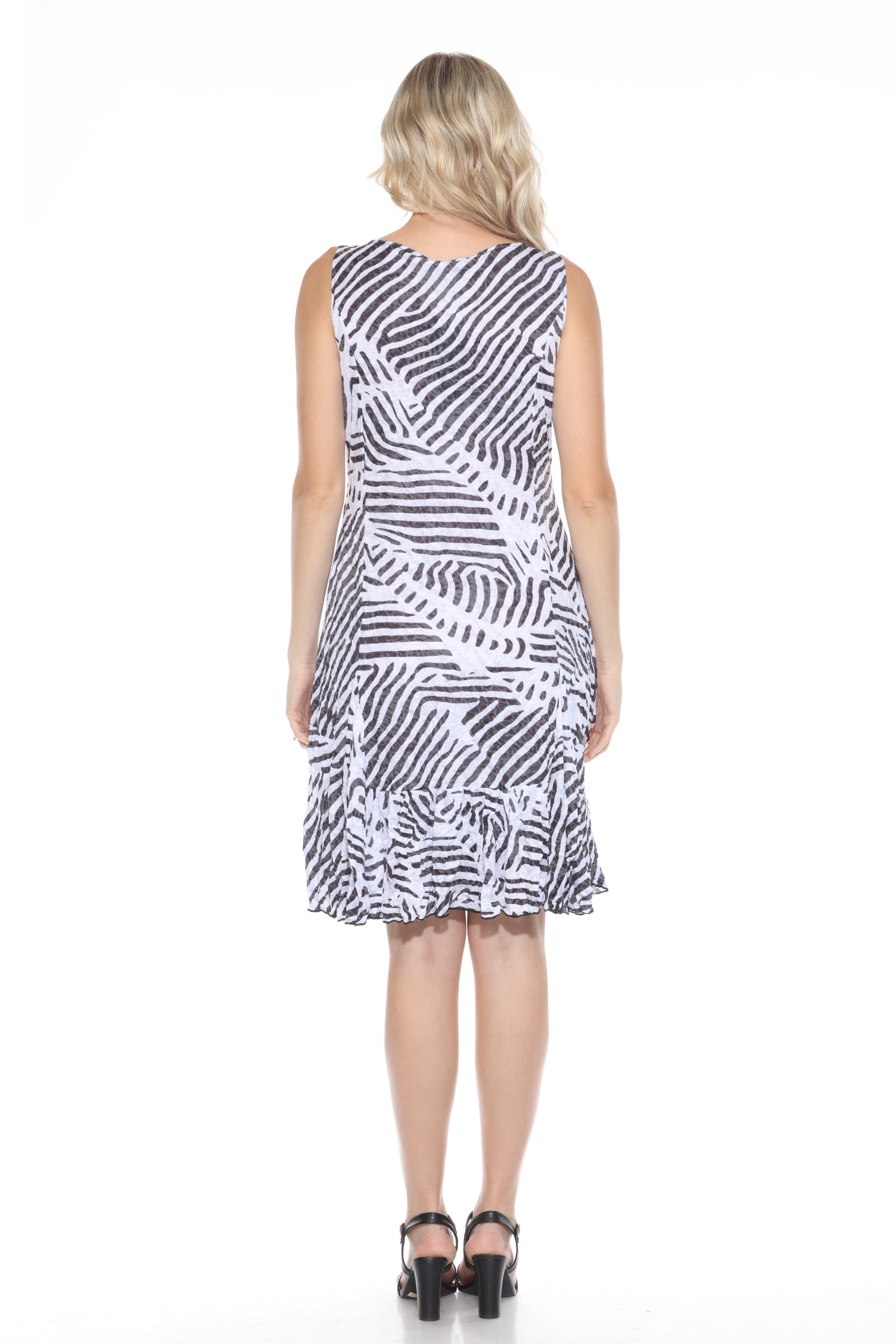 Veronica Dress - Zebra Mix - CARINE