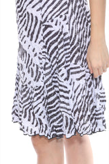 Veronica Dress - Zebra Mix - CARINE