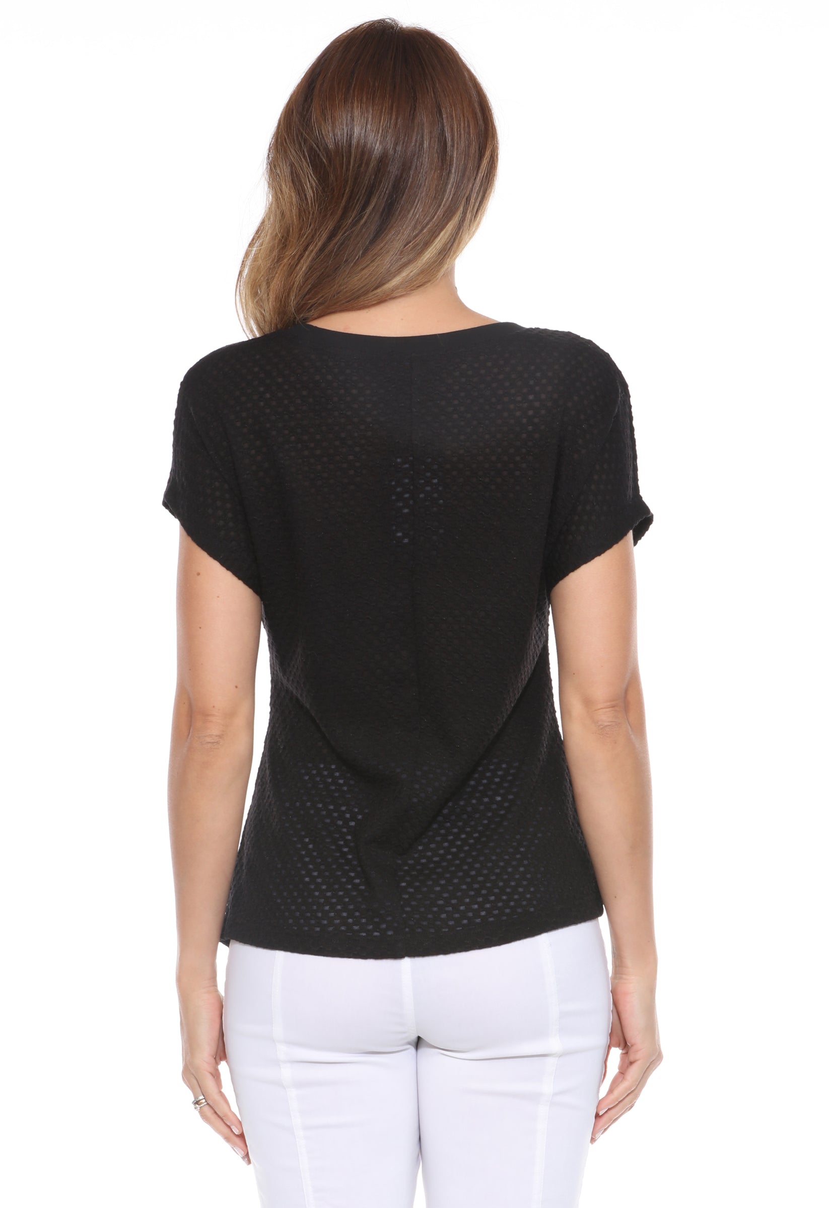 Banded Waist Peplum Tee - CARINE
