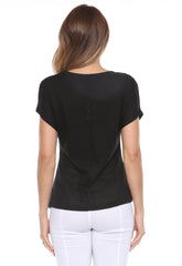 Banded Waist Peplum Tee - CARINE