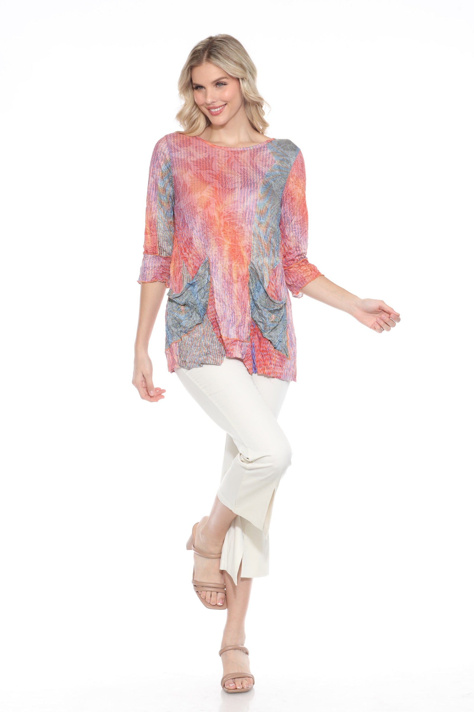 Two-Pocket Tunic - Horizon Lines - CARINE