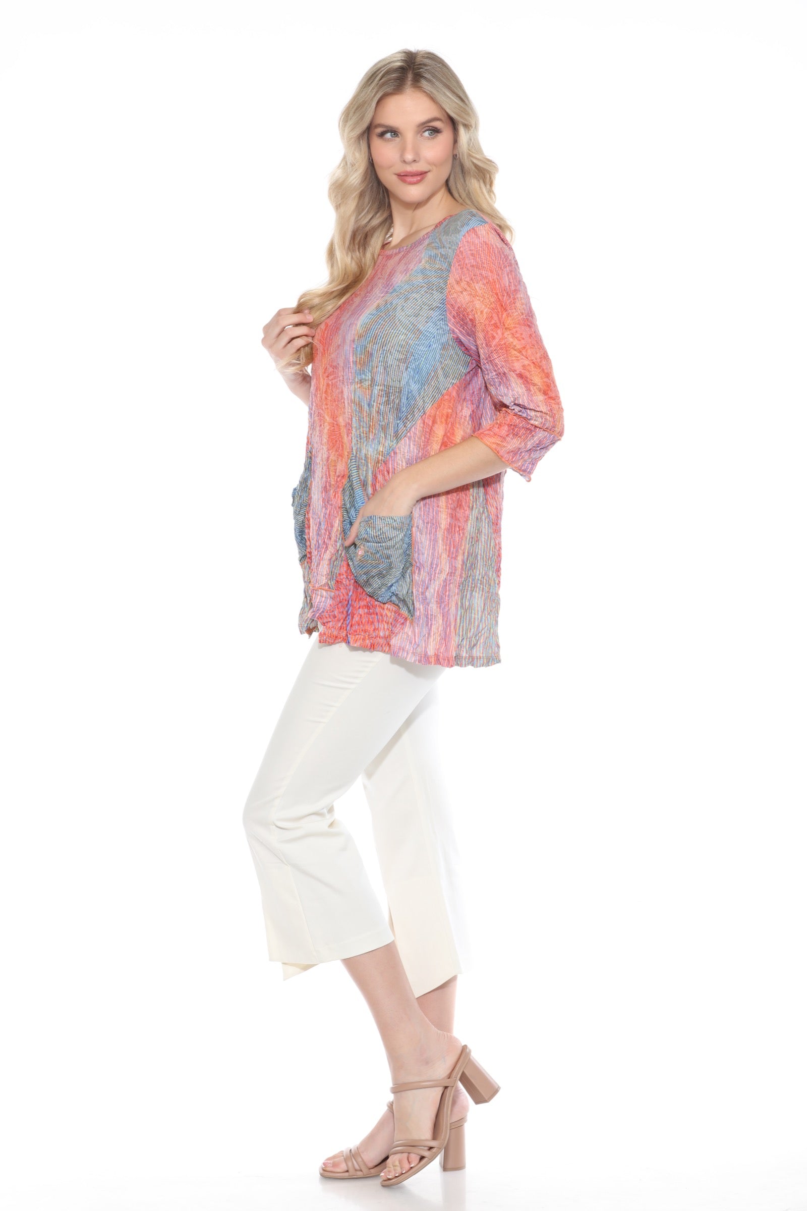 Two-Pocket Tunic - Horizon Lines - CARINE