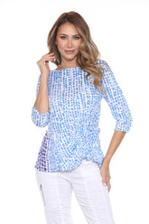 Jolene Top - Blue Specks - CARINE