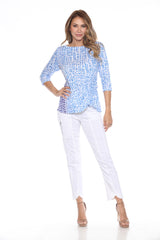 Jolene Top - Blue Specks - CARINE