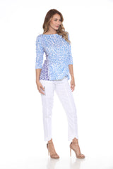 Jolene Top - Blue Specks - CARINE