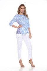 Jolene Top - Blue Specks - CARINE