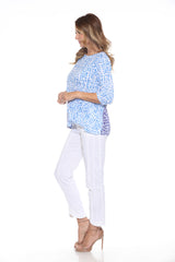 Jolene Top - Blue Specks - CARINE