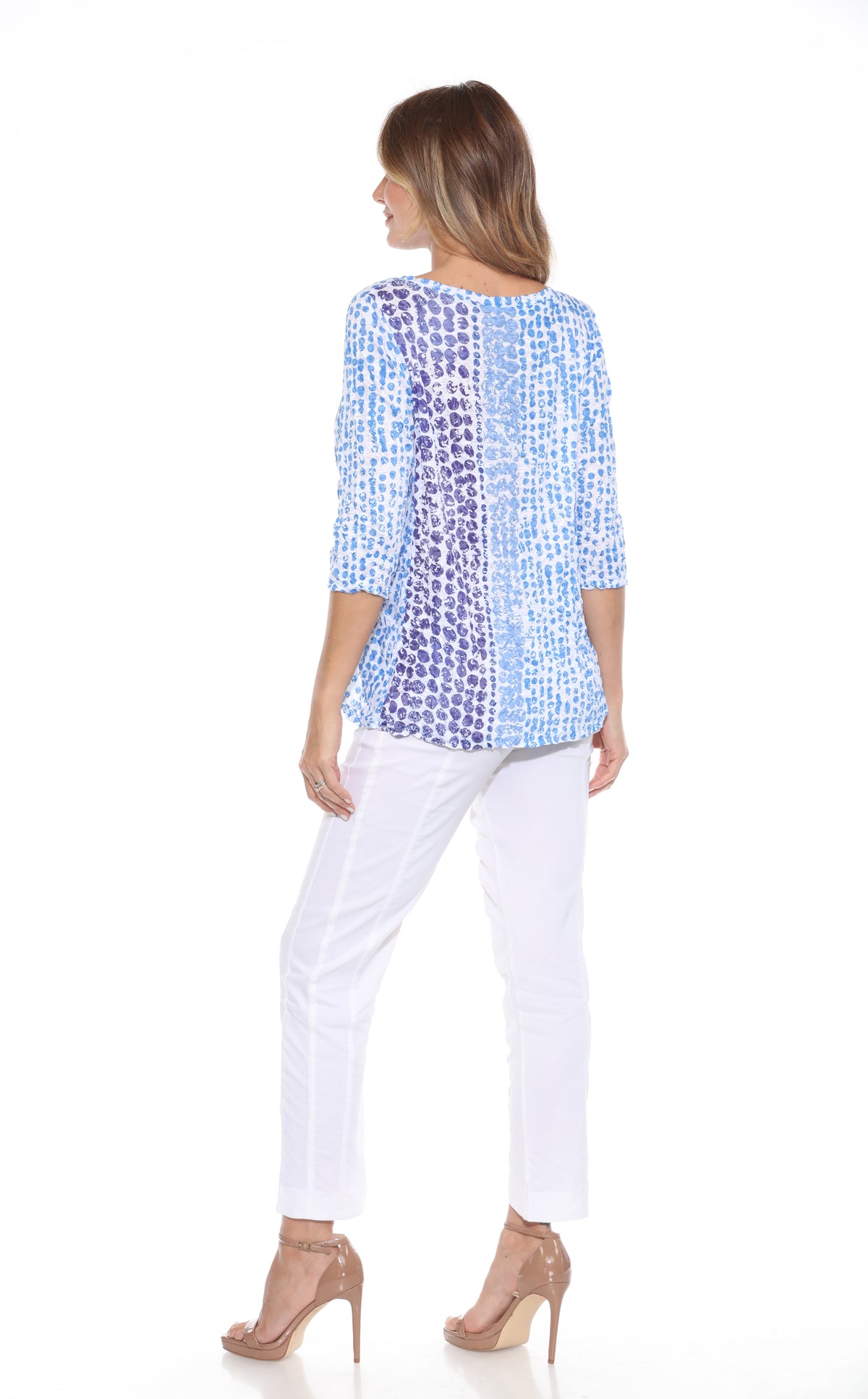 Jolene Top - Blue Specks - CARINE