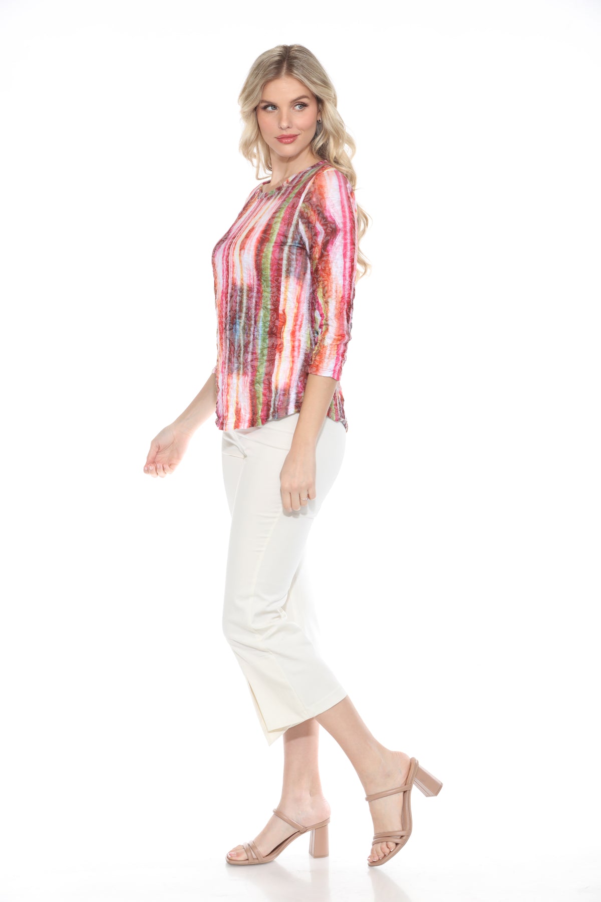 Round-Neck Top - Cascade Burst - CARINE