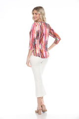 Round-Neck Top - Cascade Burst - CARINE