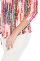 Round-Neck Top - Cascade Burst - CARINE