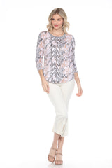 Round-Neck Top - Desert Silk - CARINE