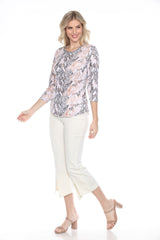 Round-Neck Top - Desert Silk - CARINE