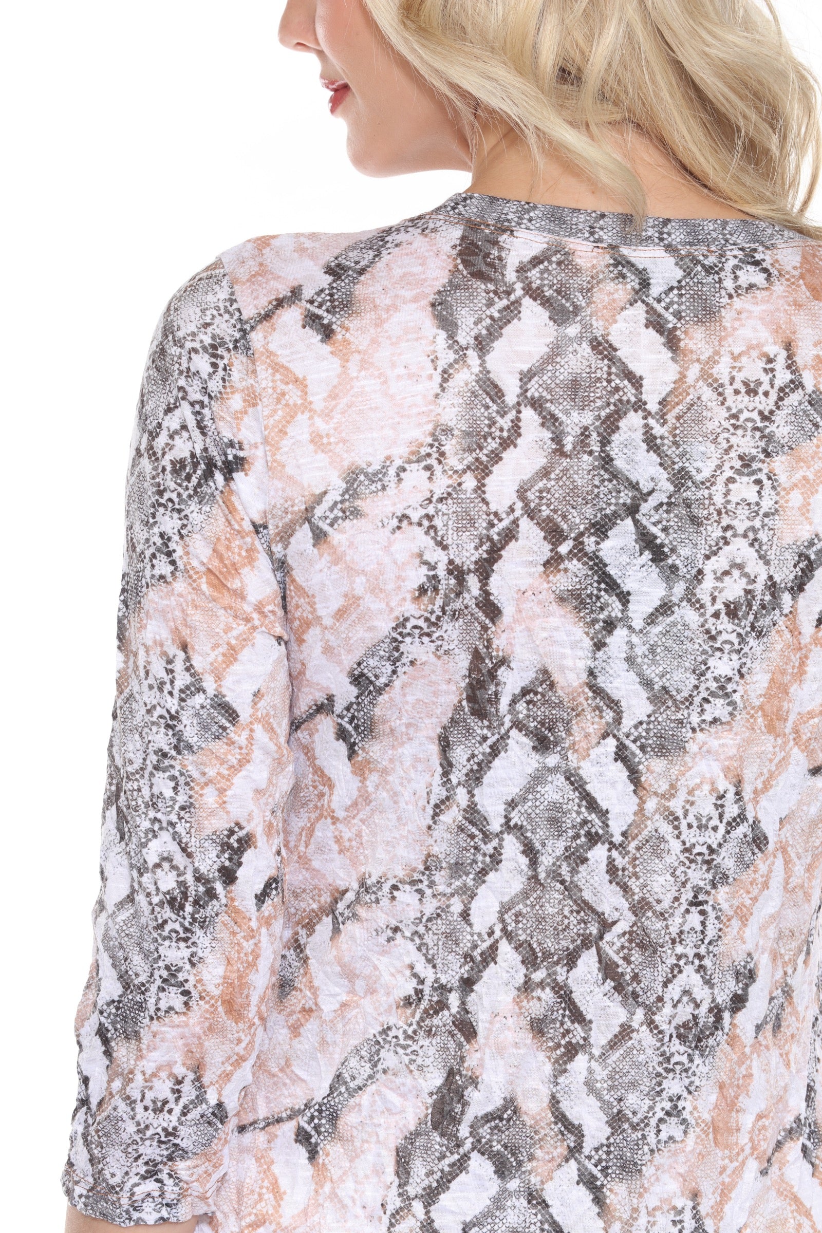 Round-Neck Top - Desert Silk - CARINE