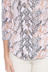 Round-Neck Top - Desert Silk - CARINE