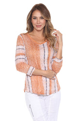 V-Neck Top - Terra Weave - CARINE