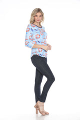 Round-Neck Top - Sail Away - CARINE