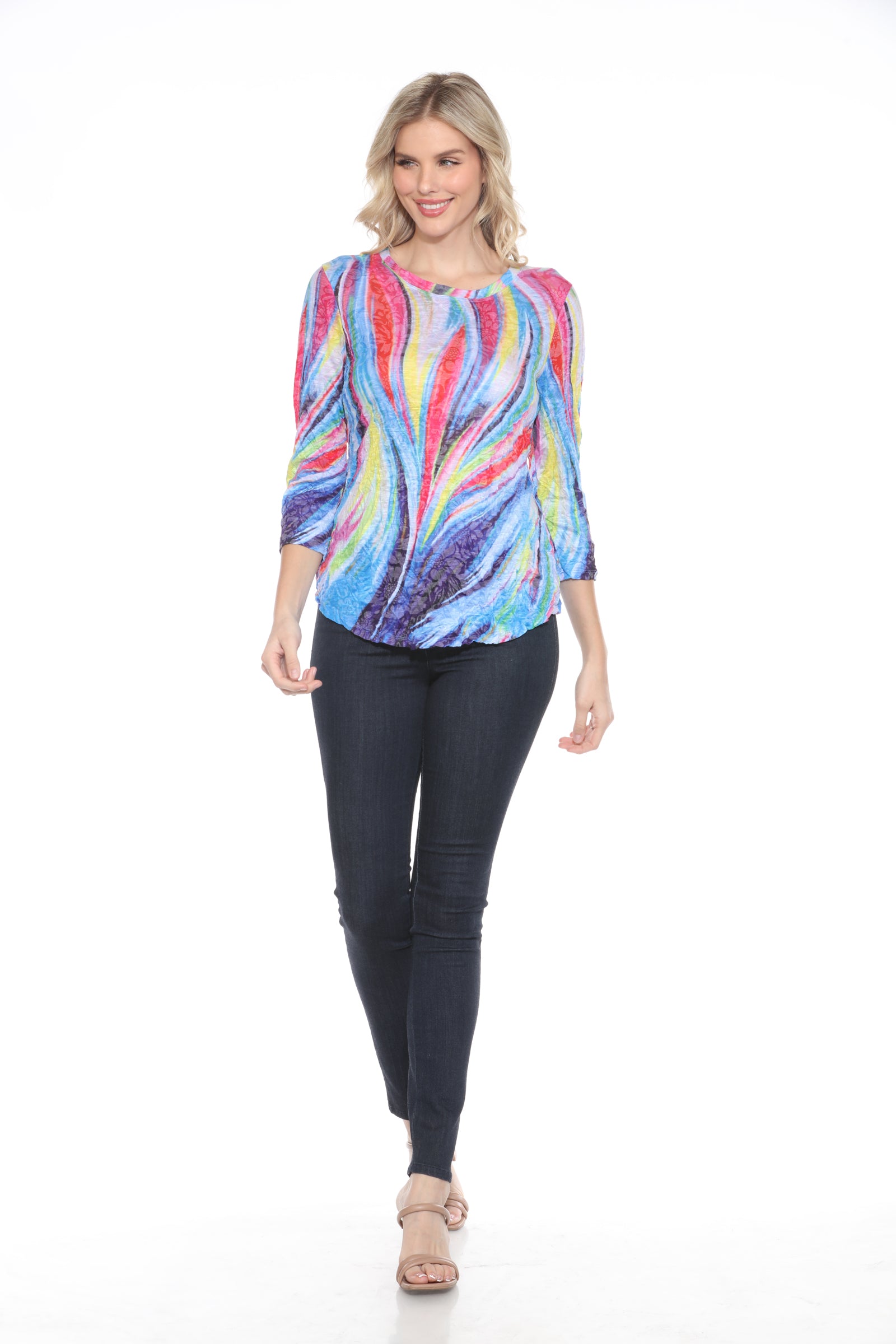 Round-Neck Top - Color Fusion - CARINE