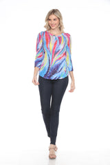 Round-Neck Top - Color Fusion - CARINE