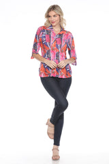 Sabrina Shirt - Blush and Bold - CARINE