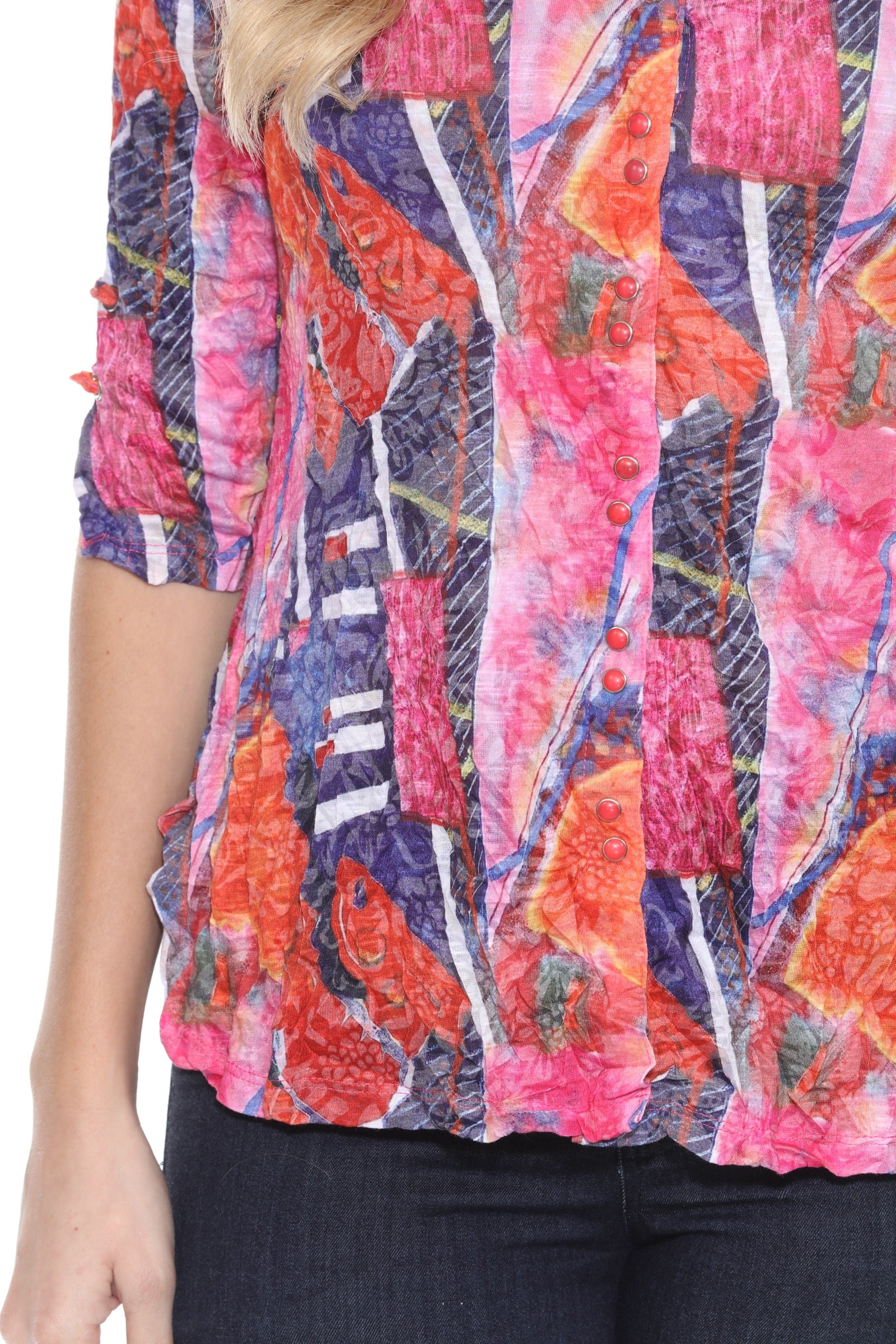 Sabrina Shirt - Blush and Bold - CARINE