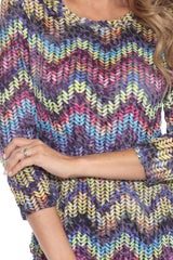 Round-Neck Top - Glitter Weave - CARINE