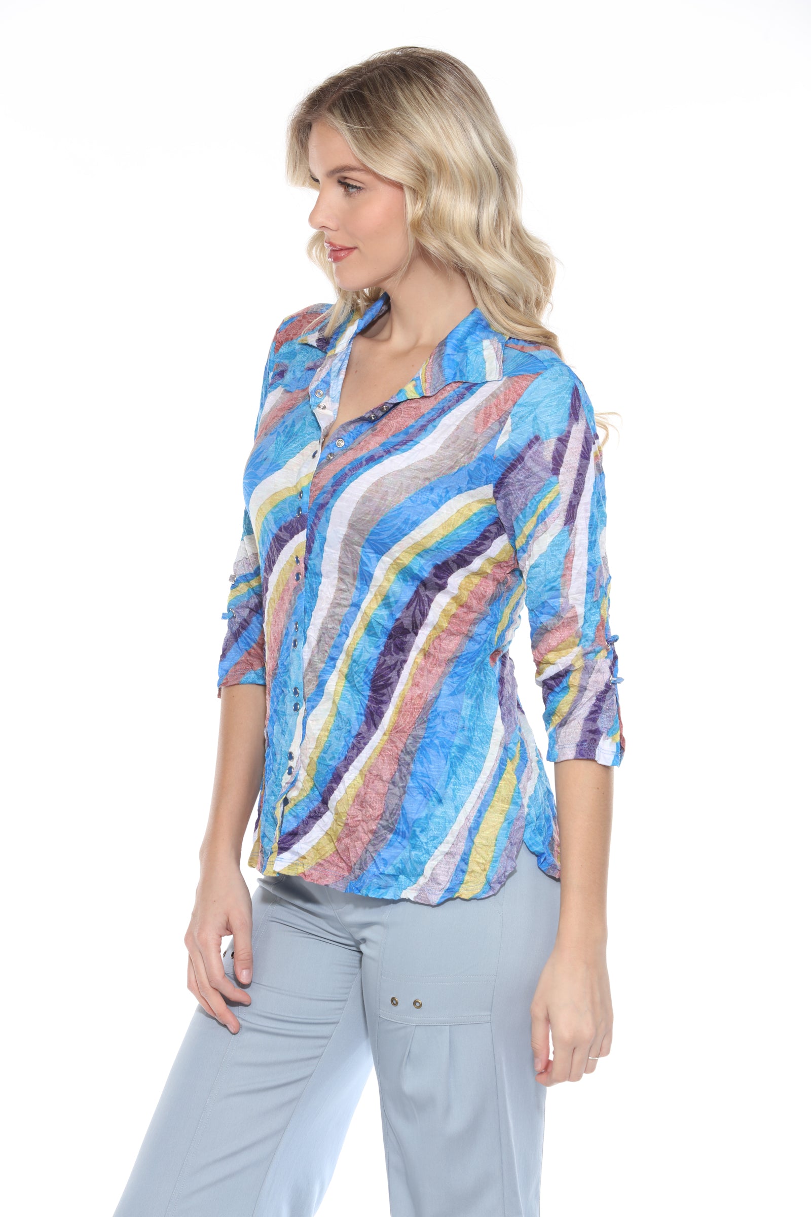 Sabrina Shirt - Retro Cascade - CARINE