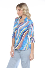 Sabrina Shirt - Retro Cascade - CARINE