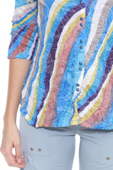 Sabrina Shirt - Retro Cascade - CARINE