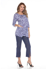 Two-Pocket Tunic - Indigo Static - CARINE