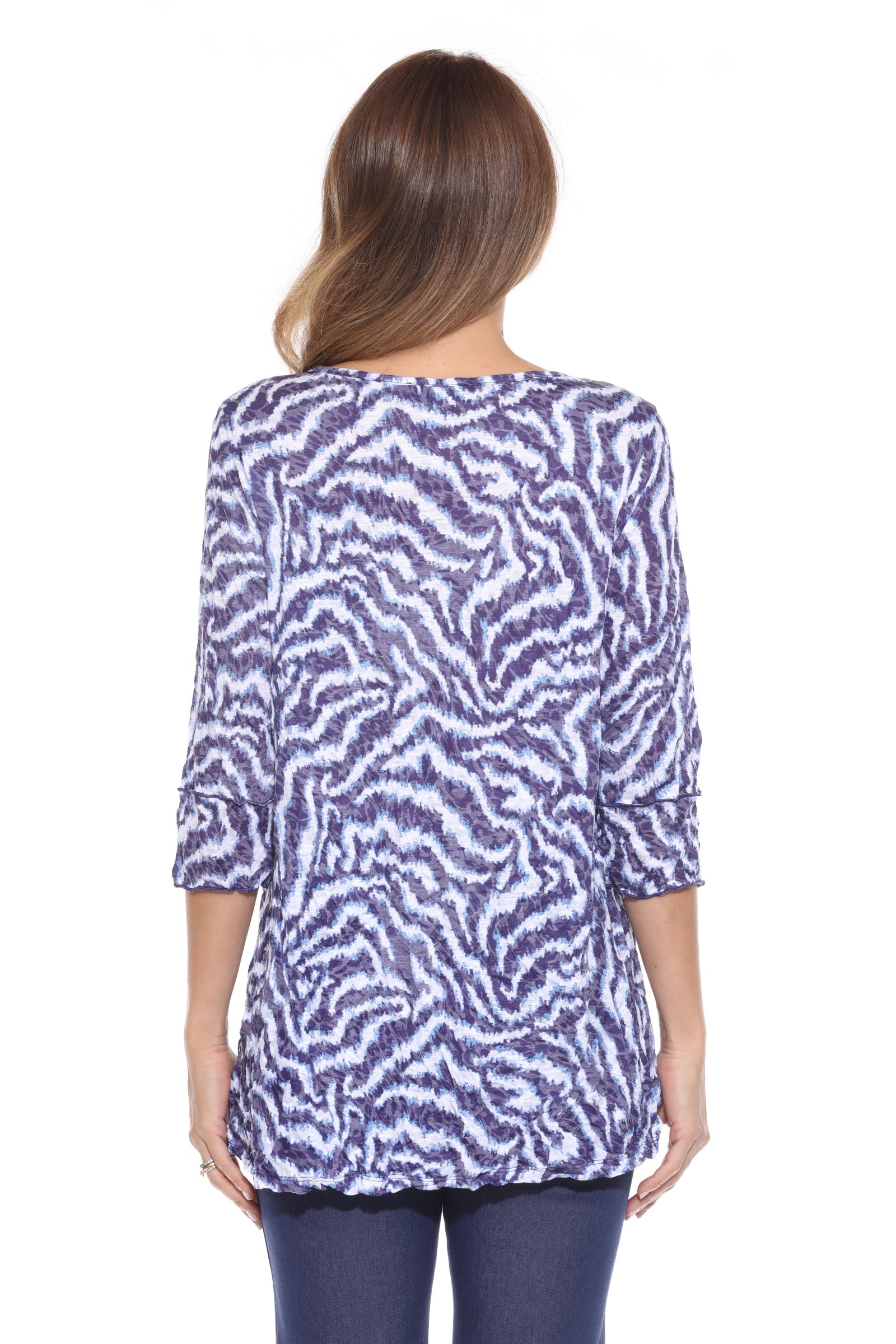 Two-Pocket Tunic - Indigo Static - CARINE