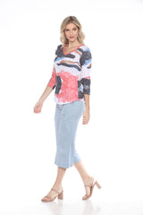 V-Neck Top - Antique Blend - CARINE