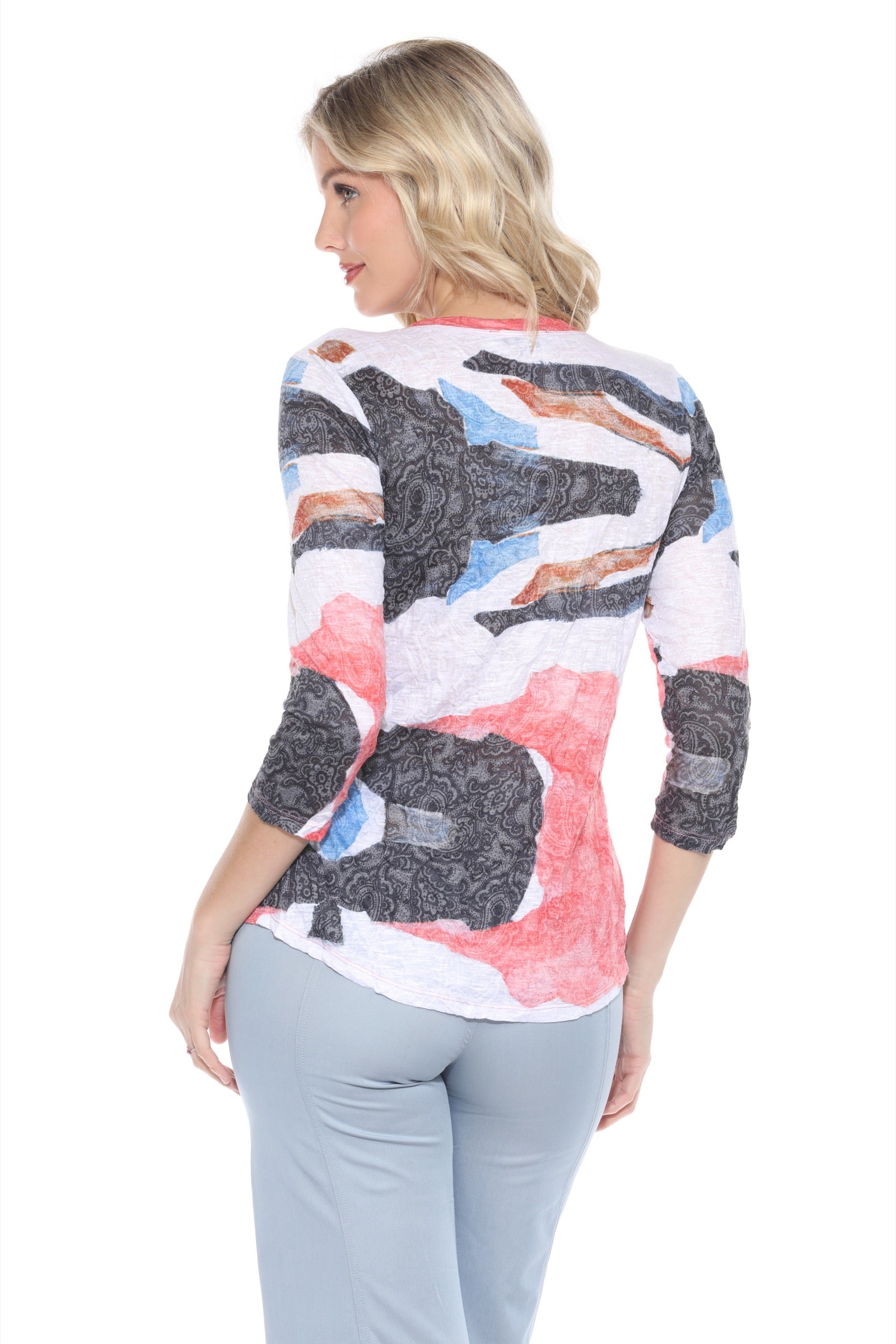 V-Neck Top - Antique Blend - CARINE