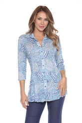 Selena Shirt - Hazy Whirls - CARINE