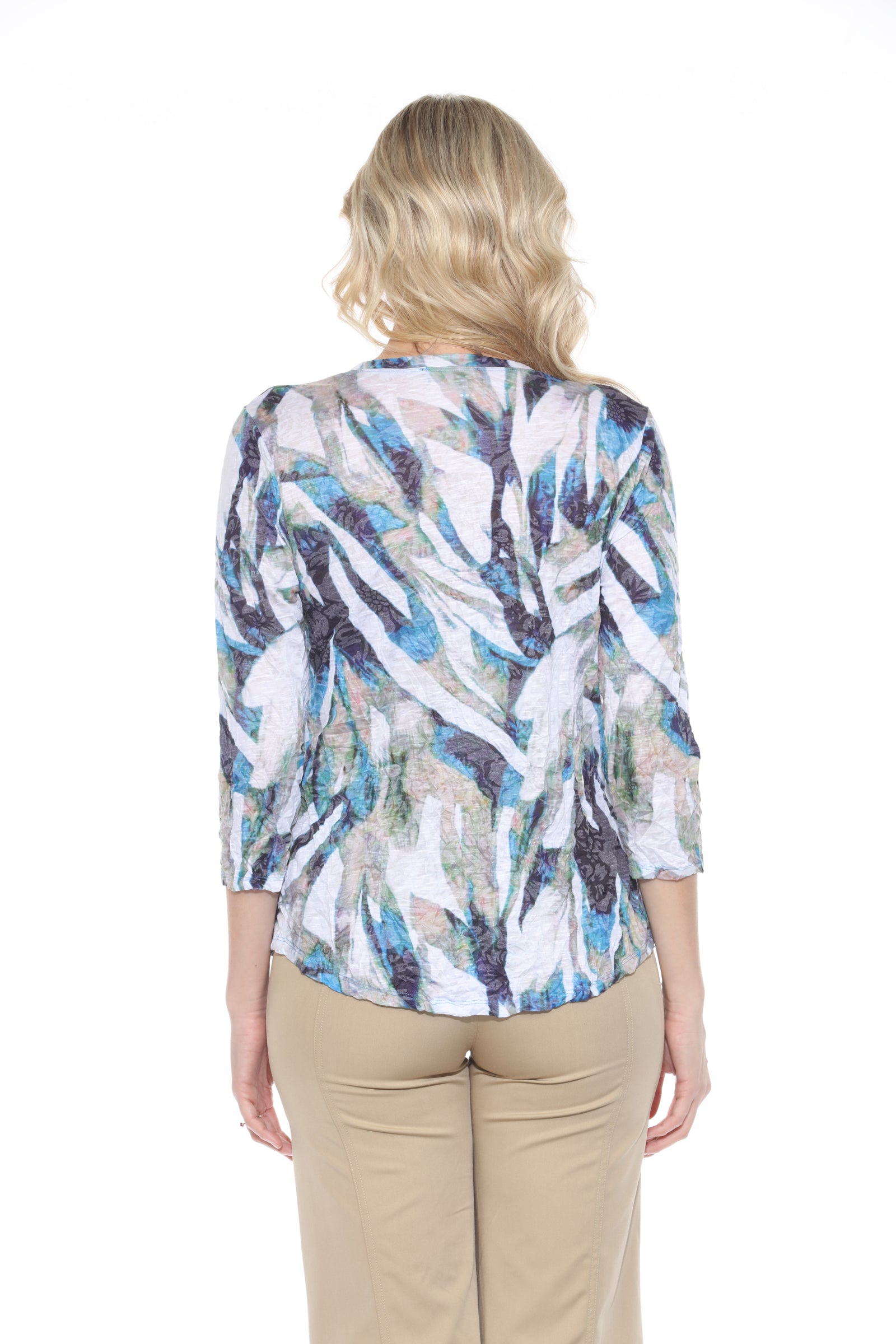 Round-Neck Top - Crystal Grove - CARINE