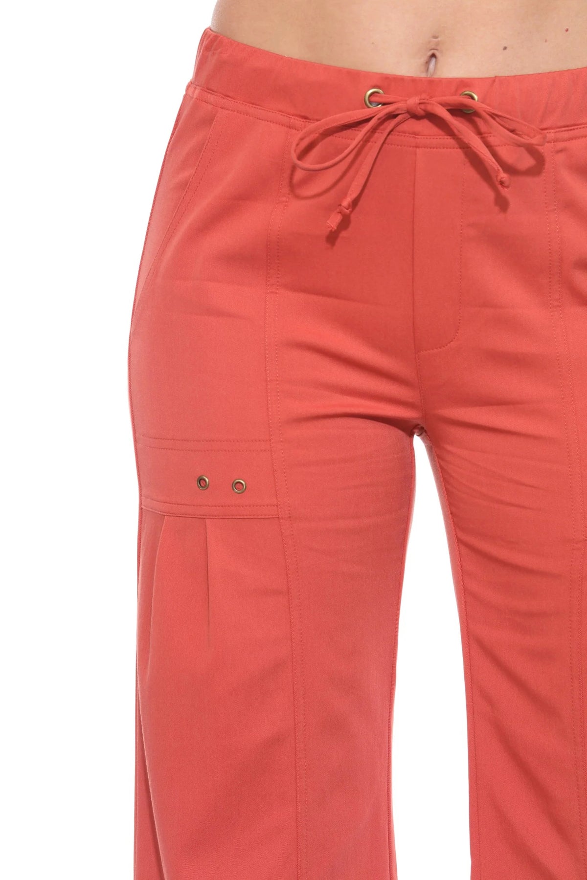 Wide Leg Drawstring Capri - CARINE