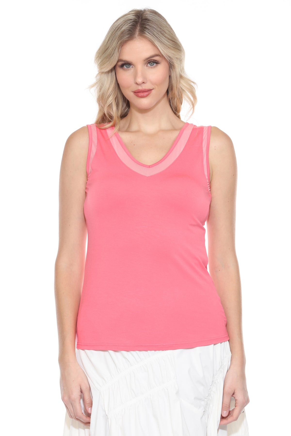 Sheer Trim Tank (Reversible) - CARINE