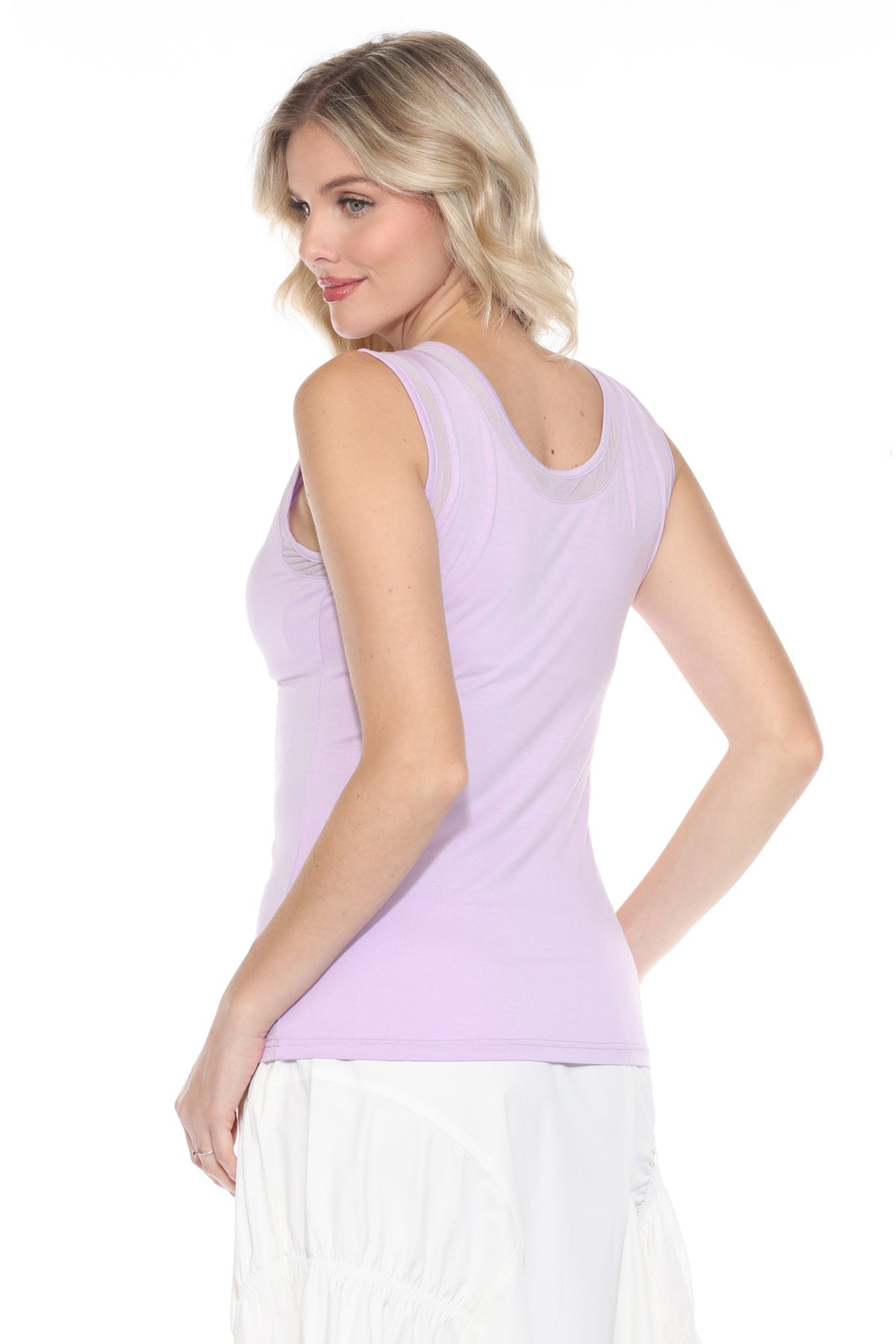Sheer Trim Tank (Reversible) - CARINE