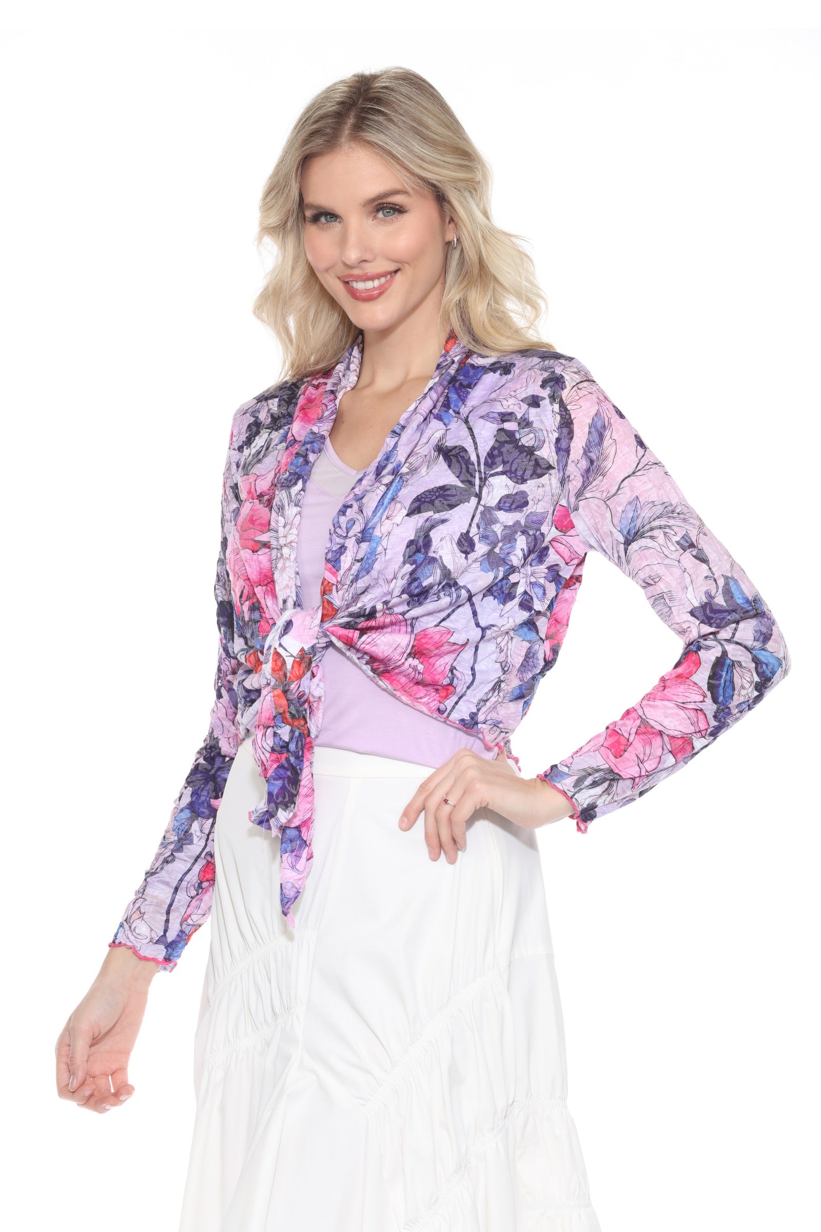 Claire Cardigan - Floral Serenade - CARINE