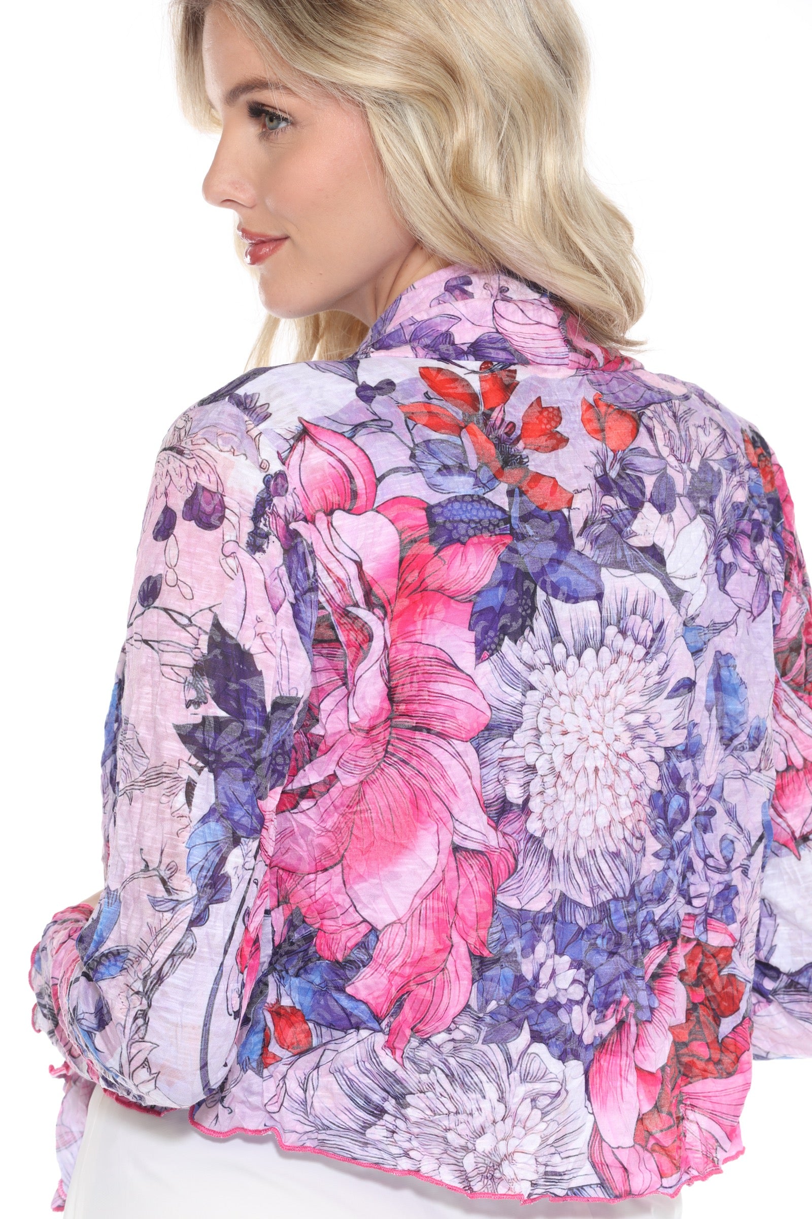 Claire Cardigan - Floral Serenade - CARINE
