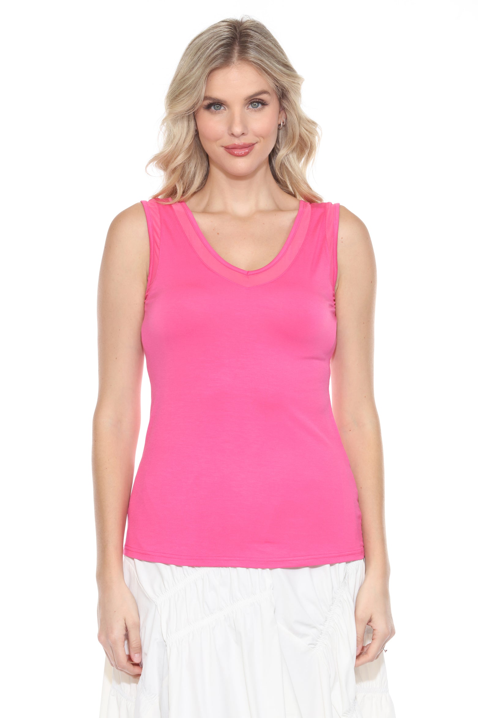 Sheer Trim Tank (Reversible) - CARINE