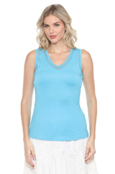 Sheer Trim Tank (Reversible) - CARINE
