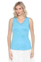 Sheer Trim Tank (Reversible) - CARINE