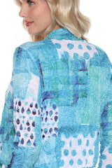 Claire Cardigan - Aqua Rain - CARINE
