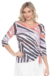 Carlie Top - Sahara Stripes - CARINE
