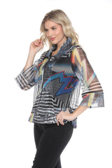 Mesh Zip Jacket - Retro Strike - CARINE